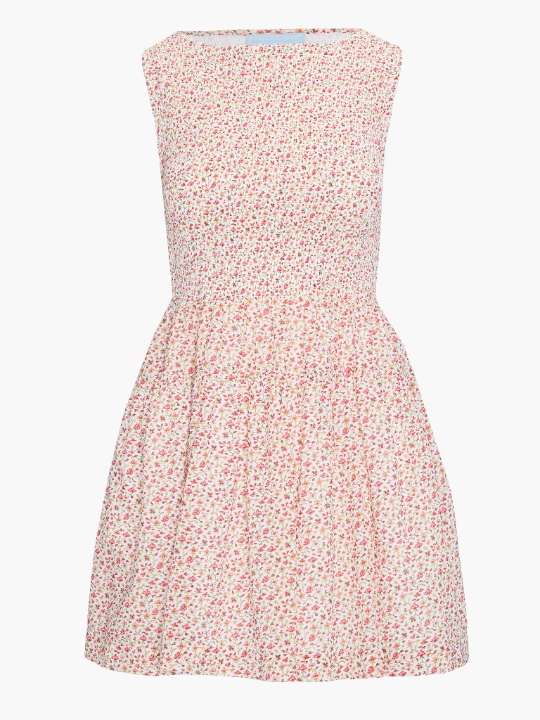 Hill House Home The Cosima Mini Nap Dress - Ivory Geo Ditsy Size Sivory Geo Dits